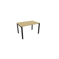 Schreibtisch 810074371 Rohr in Rohr-System 64-86cm (H) 120x80cm (BxT) rechteckig hamilton oak   schwarz 5901747153651 Nowy
