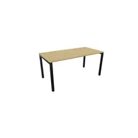 Schreibtisch 810074771 Rohr in Rohr-System 64-86cm (H) 160x80cm (BxT) rechteckig hamilton oak   schwarz 5901747153699 Nowy