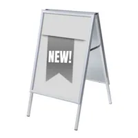 Showdown Displays Kundenstopper New ZPA1G32MEI227, Din A1, Din A1, mit Vordruck-Poster, silber 8596052145896 Showdown Displays