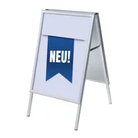 Showdown Displays Kundenstopper Neu ZPA1G32MEI233, Din A1, Din A1, mit Vordruck-Poster, silber 8596052145957 Showdown Displays