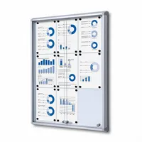 Showdown Displays Schaukasten SCSL9xA4, 9xA4, weiß, magnetisch 8595578316292 Showdown Displays