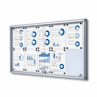 Showdown Displays Schaukasten SCSL10xA4, 10xA4, weiß, magnetisch 8595578316308 Showdown Displays