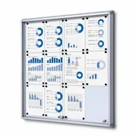 Showdown Displays Schaukasten SCSL12xA4, 12xA4, weiß, magnetisch 8595578316315 Showdown Displays