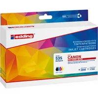 edding Tintenpatrone Kompatibel mit Canon PGI-2500XL BK/C/M/Y schwarz, cyan, magenta, gelb