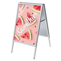 Showdown Displays Kundenstopper Smoothies ZPA1G32MEI200, Din A1, Din A1, mit Vordruck-Poster, silber 8596052145629 Showdown Displays