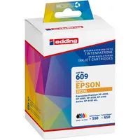 edding Tintenpatrone Kompatibel mit Epson 202XL schwarz, cyan, magenta, gelb