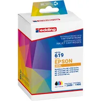 edding Tintenpatrone Kompatibel mit Epson 35XL schwarz, cyan, magenta, gelb