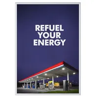 Showdown Displays Plakat-Klapprahmen Standard, KRA0G25B1, silber, A0, Aluminium 8595578357455 Showdown Displays