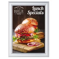 Showdown Displays Plakat-Klapprahmen Standard, KRA4G25B1, silber, A4, Aluminium 8595578357417 Showdown Displays