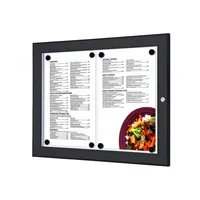 Showdown Displays Schaukasten Outdoor SCZN2xA4C9005, 2xA4, schwarz/weiß, Metall, magnetisch 8596052042874 Showdown Displays