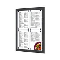 Showdown Displays Schaukasten Outdoor SCZN4xA4C9005, 4xA4, schwarz/weiß, Metall, magnetisch 8596052042898 Showdown Displays