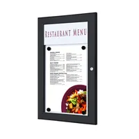 Showdown Displays Schaukasten Outdoor SCZ1xA4C9005, 1xA4, schwarz, Metall, magnetisch 8596052126130 Showdown Displays