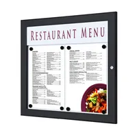 Showdown Displays Schaukasten Outdoor SCZ2xA4C9005, 2xA4, schwarz/weiß, Metall, magnetisch 8595578375725 Showdown Displays
