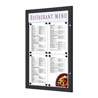 Showdown Displays Schaukasten Outdoor SCZ4xA4C9005, 4xA4, schwarz/weiß, Metall, magnetisch 8595578370508 Showdown Displays
