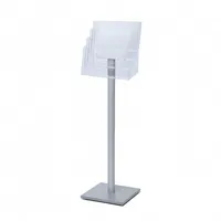 Showdown® Displays Prospektständer MB4C330 transparent DIN A4 4 Fächer 34,0 x 33,0 x 111,5 cm, 1 St.