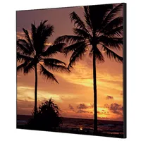 Showdown Displays Showdown Wanddekoration Set 40x40cm Palmen Sonnenuntergang 8596052181429 Showdown Displays