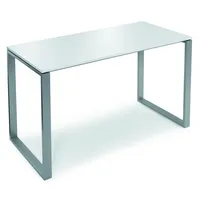 Soennecken Stehtisch Celsus 110cm (H), 160x80cm (BxT), rechteckig, weiß / silber 4003969161689 Soennecken