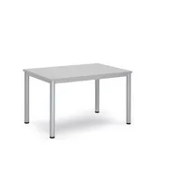 Soennecken Konferenztisch BASE-MODUL Q, 72cm (H), 120x80cm (BxT), bis 6 Personen, rechteckig, lichtgrau / silber 4003969162013 Soennecken