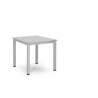 Soennecken Konferenztisch BASE-MODUL Q, 72cm (H), 80x80cm (BxT), bis 4 Personen, quadratisch, lichtgrau / silber 4003969161986 Soennecken