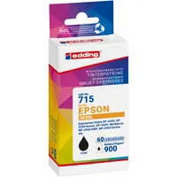 Edding Druckerpatrone EDD-715 18-715 (kompatibel zu Epson EDD-715), schwarz, ca. 900 Seiten 4057305068873 Edding