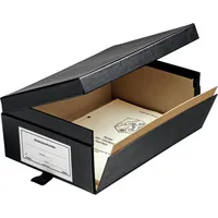 Soldan Urkundenkasten Premium 925, A4, schwarz, Pappe 4250340521628 Soldan