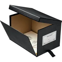 Soldan Urkundenkasten Classic XXL 930, A4, schwarz, Pappe 4250340503372 Soldan