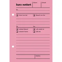Soldan Kurznotiz H11 A6 hoch 100Bl rt 4250340510080 Soldan 100 Blatt
