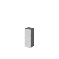 HAMMERBACHER Schließfachschrank grafit, lichtgrau V234L3/G/5/DS, 3 Schließfächer 40,0 x 42,0 x 110,0 cm
