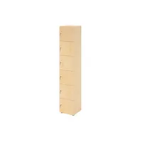 HAMMERBACHER Schließfachschrank ahorn V264L6/3/3/DS, 6 Schließfächer 40,0 x 42,0 x 215,6 cm
