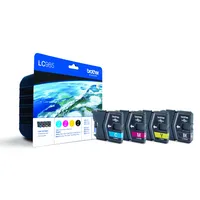 Brother LC985 Value Pack Original Tintenpatronen (für Brother DCP-125C, DCP-140W, DCP-315W, DCP-515W, MFC-J220, MFC-J265W, MFC-J410, MFC-J415W) CMYB 4 PACK Multi-pack