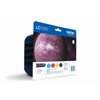 brother LC-1220BK/C/M/Y schwarz, cyan, magenta, gelb Druckerpatronen, 4er-Set