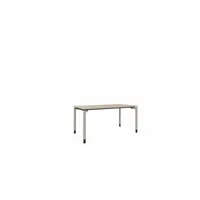 Soennecken Schreibtisch All in One, manuell höhenverstellbar, 160x80cm (BxT), rechteckig, königsahorn / silberaluminium/anthrazit 400396916