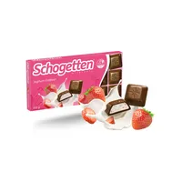 Schogetten Schokolade 100 g/Pack. Joghurt-Erdbeer