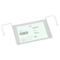 EICHNER Sichttaschen mit Drahtbügel DIN A5 quer transparent glatt 2,0 mm, 50 St.