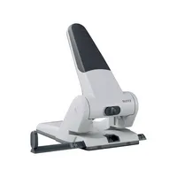 Leitz Registraturlocher 5180 5180-00-84, silber, bis 6,5mm 65 Blatt, mit Anschlagschiene 4002432364022 Leitz