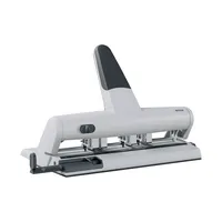 Leitz 4-fach-Locher Akto 5114-00-84, silber, bis 3mm 30 Blatt, mit Anschlagschiene 4002432364046 Leitz
