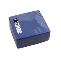 PROnappe Servietten SV622010I, marineblau / Uni, 2-lagig, 40x40cm 3281516220107 PROnappe 50 Stück
