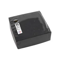 PROnappe Servietten schwarz 2-lagig 20,0 x 20,0 cm 3281516220213 PROnappe 50 Stück