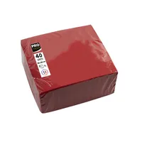 PROnappe Servietten SV623809I, rot / Uni, 2-lagig, 38x38cm 3281516238096 PROnappe 40 Stück
