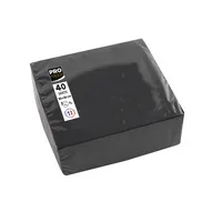 PROnappe Servietten SV623821I, schwarz / Uni, 2-lagig, 38x38cm 3281516238218 PROnappe 40 Stück