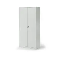 Soennecken Flügeltürenschrank 820205881, abschließbar, 5 OH, lichtgrau, 92x195x60cm (BxHxT) 4003969166752 Soennecken