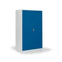 Soennecken Flügeltürenschrank 820206156, abschließbar, 5 OH, enzianblau/lichtgrau, 120x195x42cm (BxHxT) 4003969166844 Soennecken