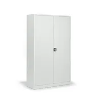 Soennecken Flügeltürenschrank 820206181, abschließbar, 5 OH, lichtgrau, 120x195x42cm (BxHxT) 4003969166820 Soennecken