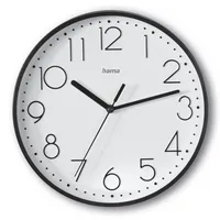 Hama  Wanduhr Salina 00185866, schwarz, 22cm, rund, analog 4047443517548 Hama