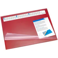 Laeufer Schreibunterlage Synthos 49644 mit Kalenderstreifen rot 65x52cm Kunststoff 4006677692889 Läufer