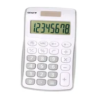 Genie Taschenrechner 120 Solar-/Batterie LCD-Display weiß/grau 1-zeilig 12-stellig 4015468124942 Genie