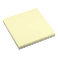 info Haftnotizen 5654-98-pk1-b, 75x75mm, farbig sortiert (je 25 x gelb/grün/rosa/blau), quadratisch 4044355779910 info 100 Blatt