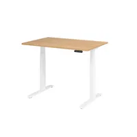Hammerbacher Sitz-Steh-Schreibtisch Basic, elektrisch höhenverstellbar, 64-129cm (H), 120x80cm (BxT), rechteckig, eiche / weiß 4032062191071