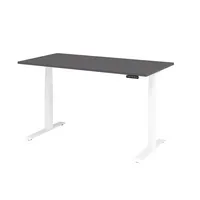 Hammerbacher Sitz-Steh-Schreibtisch Basic, elektrisch höhenverstellbar, 64-129cm (H), 160x80cm (BxT), rechteckig, graphit / weiß 403206232406 2 Stück
