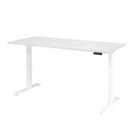 Hammerbacher Sitz-Steh-Schreibtisch Basic, elektrisch höhenverstellbar, 64-129cm (H), 180x80cm (BxT), rechteckig, weiß / weiß 4032062191293 H 2 Stück